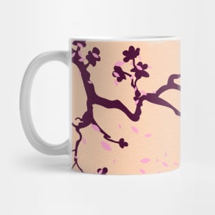 Terracotta Cherry Blossoms Mug